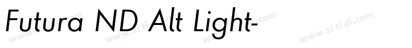 Futura ND Alt Light字体转换